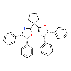 (4S,4'S,5R,5'R)-2,2'-亚环戊基双[4,5-二氢-4,5-二苯基噁唑]图片