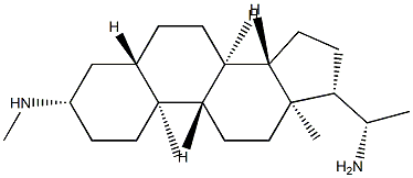 (20S)-3β-(Methylamino)-5α-pregnan-20-amine结构式