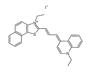 1-(1-ethyl-[4]quinolyl)-3-(3-ethyl-naphtho[2,1-d]thiazol-2-yl)-trimethinium, iodide结构式