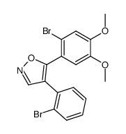 4-(2-bromophenyl)-5-(2-bromo-4,5-dimethoxyphenyl)isoxazole Structure