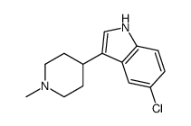 5-氯-3-(1-甲基哌啶-4-基)-1H-吲哚结构式