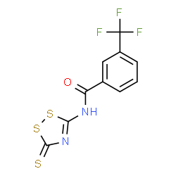 N-(3-THIOXO-3H-1,2,4-DITHIAZOL-5-YL)-3-(TRIFLUOROMETHYL)BENZENECARBOXAMIDE Structure