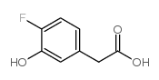 4-Fluoro-3-hydroxyphenylacetic acid structure