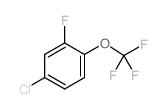 1-CHLORO-3-FLUORO-4-(TRIFLUOROMETHOXY)BENZENE结构式