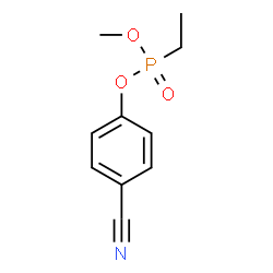 Ethylphosphonic acid methyl 4-cyanophenyl ester Structure