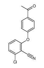 2-(4-ACETYLPHENOXY)-6-CHLOROBENZENECARBONITRILE structure