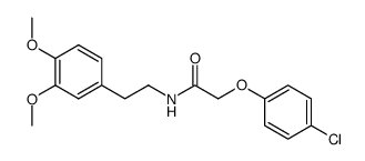 (4-Chlor-phenoxy)-essigsaeure-(3,4-dimethoxy-phenaethylamid) Structure