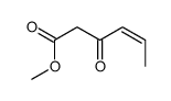 4-HEXENOIC ACID, 3-OXO-, METHYL ESTER Structure