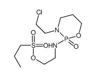 1-Propanesulfonic acid, 2-((3-(2-chloroethyl)tetrahydro-2H-1,3,2-oxaza phosphorin-2-yl)amino)ethyl ester, P-oxide picture