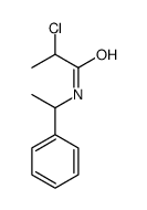 2-chloro-N-(1-phenylethyl)propanamide Structure