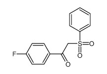 2-(benzenesulfonyl)-1-(4-fluorophenyl)ethanone Structure