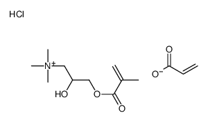 [2-hydroxy-3-(2-methylprop-2-enoyloxy)propyl]-trimethylazanium,prop-2-enoic acid,chloride结构式