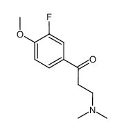 3-(dimethylamino)-1-(3-fluoro-4-methoxyphenyl)propan-1-one structure