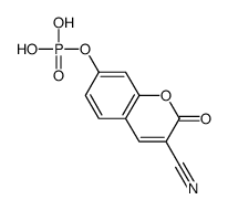 (3-cyano-2-oxochromen-7-yl) dihydrogen phosphate结构式