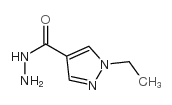 1H-Pyrazole-4-carboxylicacid,1-ethyl-,hydrazide(9CI) structure