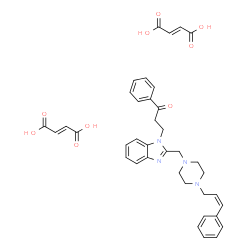 3-[2-[(4-cinnamyl-1-piperazinyl)methyl]-1H-benzimidazol-1-yl]propiophenone dimaleate Structure