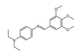 N,N-diethyl-4-[(3,4,5-trimethoxyphenyl)methylideneamino]aniline Structure