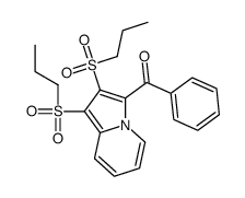 [1,2-bis(propylsulfonyl)indolizin-3-yl]-phenylmethanone结构式