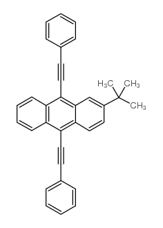 9,10-BIS(PHENYLETHYNYL)-2-TERT-BUTYLANTHRACENE Structure