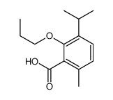 3-Propoxy-p-cymene-2-carboxylic acid结构式