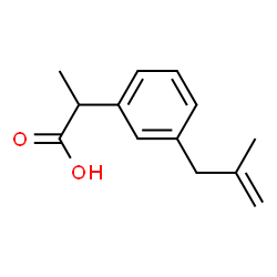 Benzeneacetic acid,-alpha--methyl-3-(2-methyl-2-propenyl)- (9CI) Structure