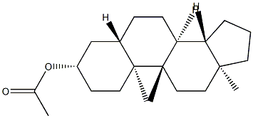 9-Methyl-5α-androstan-3β-ol acetate Structure