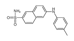 6-(4-methylanilino)naphthalene-2-sulfonamide结构式