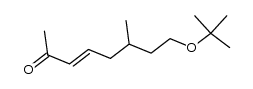 8-tert-butoxy-6-methyl-oct-3t-en-2-one结构式