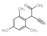 Benzeneacetonitrile, a-acetyl-2,4,6-trimethyl-结构式