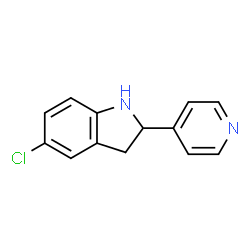 1H-Indole,5-chloro-2,3-dihydro-2-(4-pyridinyl)-(9CI) Structure