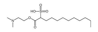 1-[2-(dimethylamino)ethoxy]-1-oxododecane-2-sulfonic acid Structure