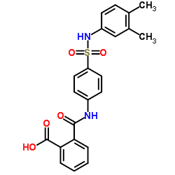 2-({4-[(3,4-dimethylanilino)sulfonyl]anilino}carbonyl)benzoic acid结构式