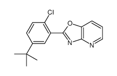 2-(5-tert-butyl-2-chlorophenyl)-[1,3]oxazolo[4,5-b]pyridine结构式