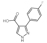 5-(4-fluorophenyl)-1H-pyrazole-4-carboxylic acid Structure