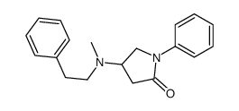 4-[Methyl(phenethyl)amino]-1-phenylpyrrolidin-2-one结构式