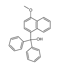 4-methoxynaphthyldiphenylmethanol Structure