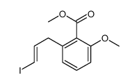 methyl 2-(3-iodoprop-2-enyl)-6-methoxybenzoate结构式