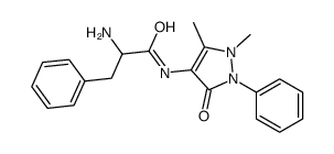 N-(1,5-Dimethyl-3-oxo-2-phenyl-2,3-dihydro-1H-pyrazol-4-yl)phenyl alaninamide Structure