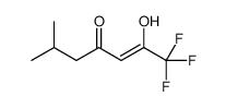 1,1,1-trifluoro-2-hydroxy-6-methylhept-2-en-4-one结构式