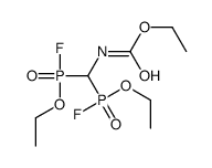 ethyl N-[bis[ethoxy(fluoro)phosphoryl]methyl]carbamate结构式