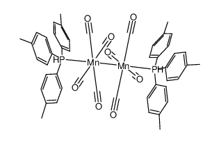 Mn2(CO)8(tri-p-tolylphosphine)2结构式