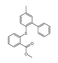 methyl 2-(4-methyl-2-phenylphenyl)sulfanylbenzoate结构式