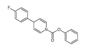 phenyl 4-(4-fluorophenyl)-4H-pyridine-1-carboxylate结构式