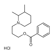 3-(2,3-dimethylpiperidin-1-ium-1-yl)propyl benzoate,chloride Structure