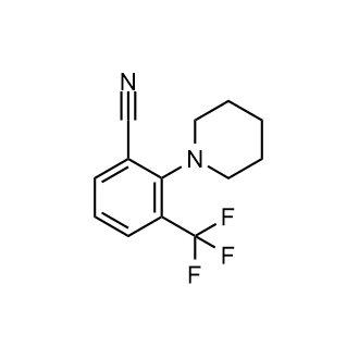 Benzonitrile, 2-(1-piperidinyl)-3-(trifluoromethyl)- structure