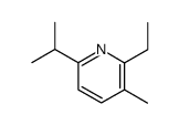 Pyridine, 2-ethyl-3-methyl-6-(1-methylethyl)- (9CI) Structure