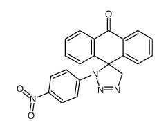 3'-(4-nitrophenyl)-3',5'-dihydro-10H-spiro[anthracene-9,4'-[1,2,3]triazol]-10-one结构式