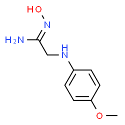 Ethanimidamide, N-hydroxy-2-[(4-methoxyphenyl)amino]- (9CI)结构式