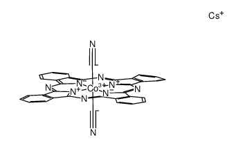 dicyano cobalt phthalocyanine Cs结构式