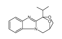 4,5-Dihydro-1-(1-methylethyl)-1,4-epoxy-1H,3H-(1,4)oxazepino(4,3-a)ben zimidazole结构式